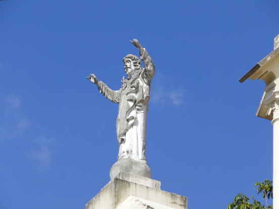 Jesus atop San Francisco de Asis church, Panama City